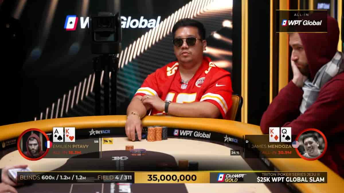 James Mendoza Raih Rp24 Miliar di Triton Poker Jeju 2025